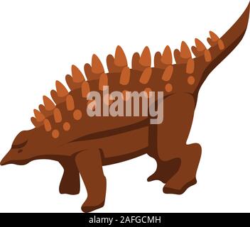 Nature dinosaur icon, isometric style Stock Vector