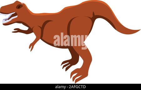 Hungry dino icon, isometric style Stock Vector