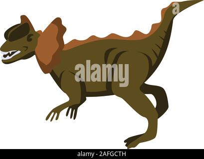 Butterfly dino icon, isometric style Stock Vector