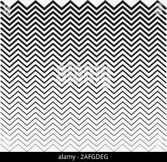 Zig zag horizontal lines. Vector illustration, flat design. Stock Vector