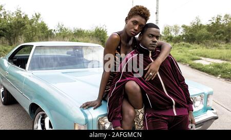 DANIEL KALUUYA and JODIE TURNER-SMITH in QUEEN & SLIM (2019), directed by MELINA MATSOUKAS. Credit: BRON STUDIOS / Album Stock Photo