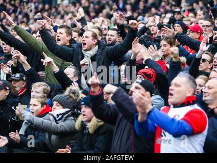 ROTTERDAM - Feyenoord - PSV, Football, Season 2019/2020, eredivisie, Stadion de Kuip, 15-12-2019, Feyenoord Supporters Credit: Pro Shots/Alamy Live News Stock Photo