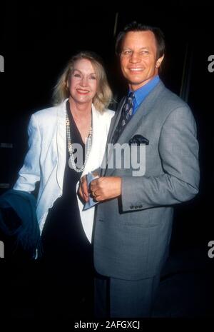 Beverly Hills, California, USA 4h April 1995 Actor Michael York and wife Pat York attend the 40th Anniversary Screening of 'Doctor Zhivago' on April 4, 1995 at Samuel Goldwyn Theatre in Beverly Hills, California, USA. Photo by Barry King/Alamy Stock Photo Stock Photo