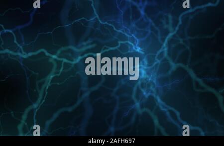 Abstract background with luminous lightning. Stock Photo