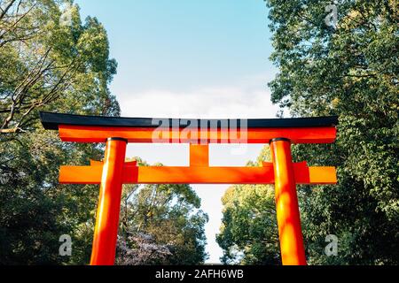 Torii gate in the Shimogamo Shrine Stock Photo - Alamy