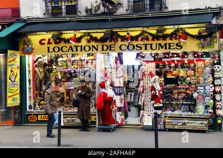 Costume Rentals - Tricks and Catches store - Paris - France Stock Photo