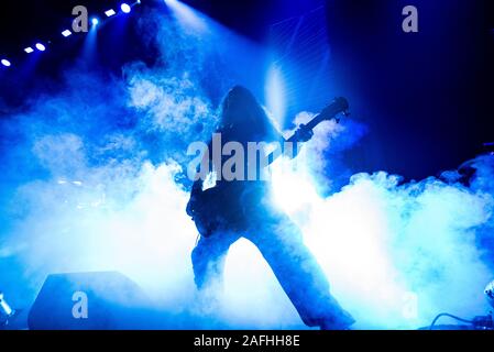 Malmoe, Sweden. 11th, December 2019. The Swedish death metal band Hypocrisy performs a live concert at Malmoe Arena in Malmö. (Photo credit: Gonzales Photo - Joe Miller). Stock Photo