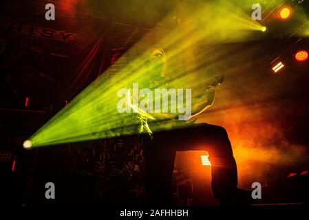 Malmoe, Sweden. 11th, December 2019. The Swedish death metal band Hypocrisy performs a live concert at Malmoe Arena in Malmö. (Photo credit: Gonzales Photo - Joe Miller). Stock Photo