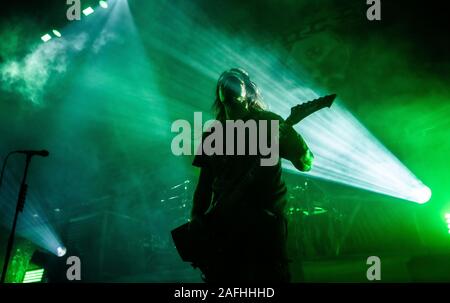 Malmoe, Sweden. 11th, December 2019. The Swedish death metal band Hypocrisy performs a live concert at Malmoe Arena in Malmö. (Photo credit: Gonzales Photo - Joe Miller). Stock Photo