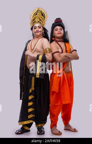 ram and ravan standing together Stock Photo - Alamy