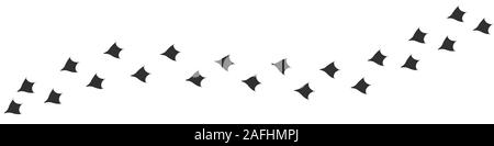 Footpath trail of duck. Hunting concept, Vector Stock Vector