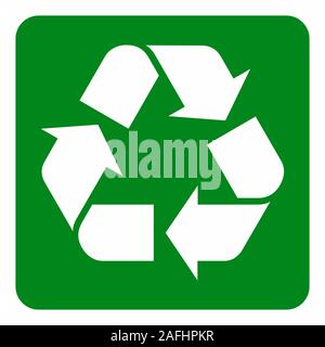 Recycle symbol illustration Stock Vector