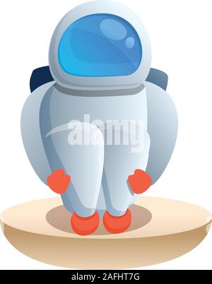 Cold spaceman icon. Cartoon of cold spaceman vector icon for web design isolated on white background Stock Vector