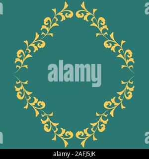 Damask wallpaper Vector illustration. Easily editable vector image. Stock Vector