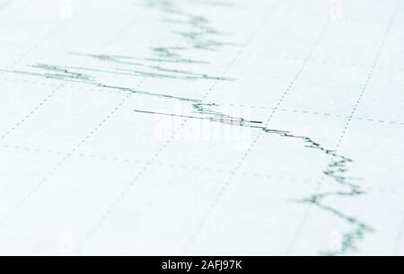 Concept image of data collection and statistical work:the business graph Stock Photo