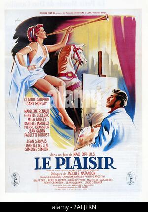 Le Plaisir -  segment Le Modèle Year : 1952 France Director : Max Ophuls Poster (Fr) Stock Photo