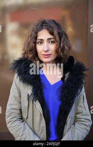 Isabelle Saporta, French journalist. Paris, February 2017. Stock Photo