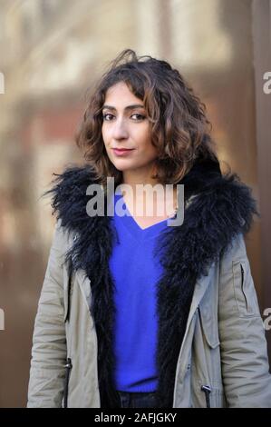 Isabelle Saporta, French journalist. Paris, February 2017. Stock Photo