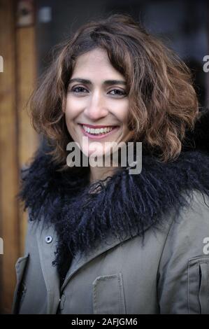 Isabelle Saporta, French journalist. Paris, February 2017. Stock Photo