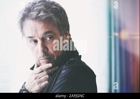 Jean-Michel Jarre, French composer and musician. Paris, March 2017 Stock Photo