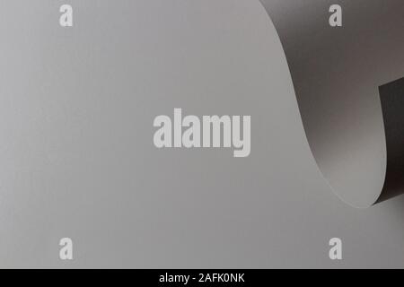 Abstract geometric shape gray color paper background Stock Photo