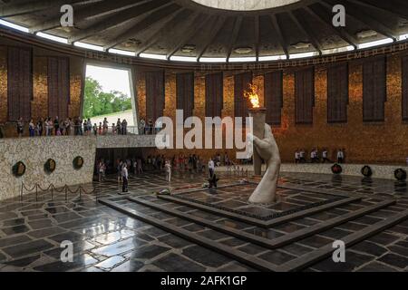 Hall of Military Glory on Mamaev Kurgan. Volgograd Stock Photo