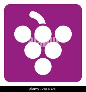 Grapes icon illustration Stock Vector