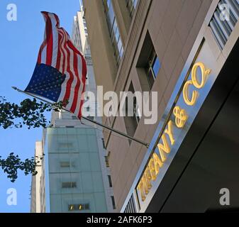Tiffanys - Tiffany & Co, 610 5th Ave, Manhattan, New York, NY 10020, United States,USA Stock Photo