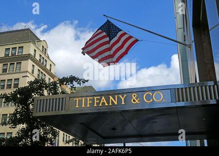 Tiffanys - Tiffany & Co, 610 5th Ave, Manhattan, New York, NY 10020, United States,USA Stock Photo