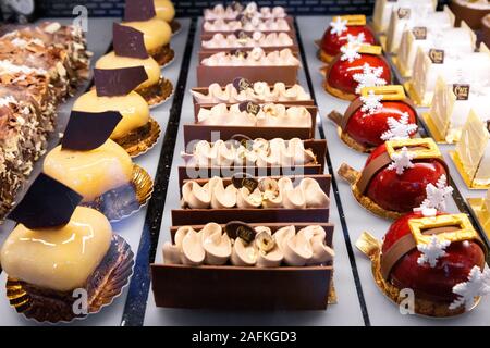 Vienna pastries and chocolates for sale, Cafe Central patisserie and coffee house, Vienna Austria Europe Stock Photo