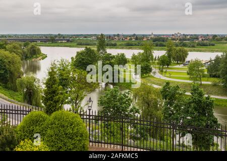 View of the Vistula River, Sandomierz, Poland. Stock Photo