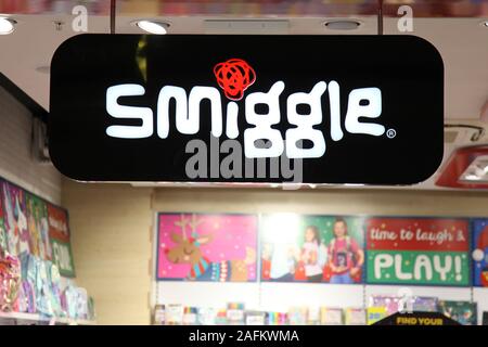 Smiggle stationary shop located in Epsom Ashley Centre Shopping Center, Epsom, Surrey, 2019 Stock Photo