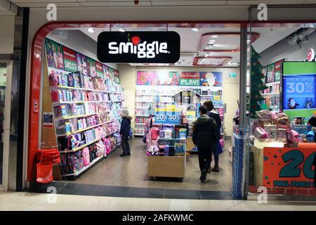 Smiggle stationary shop located in Epsom Ashley Centre Shopping Center, Epsom, Surrey, 2019 Stock Photo