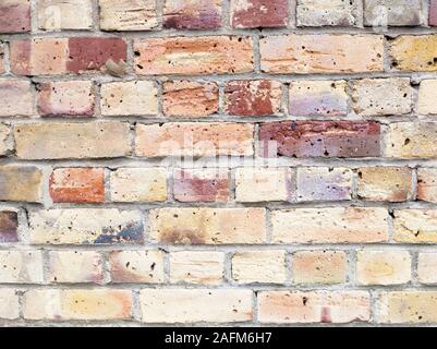 Full frame orange and red brick wall Stock Photo