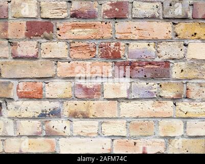 Full frame orange and red brick wall Stock Photo