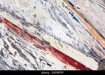 Old rowboat detail, Cape Cod, USA. Stock Photo