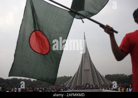 Dhaka, Bangladesh. 17th Dec, 2019. A view of the National Martyrs' Memorial on the 49th Victory day at Savar. Credit: MD Mehedi Hasan/ZUMA Wire/Alamy Live News Stock Photo
