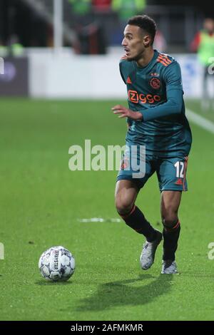 December 15, 2019: ALKMAAR, NETHERLANDS - DECEMBER 15, 2019: Noussair Mazraoui (Ajax) pictured during the 2019/20 Eredivisie fixture between AZ Alkmaar and AFC Ajax at AFAS Stadium. Credit: Federico Guerra Maranesi/ZUMA Wire/Alamy Live News Stock Photo