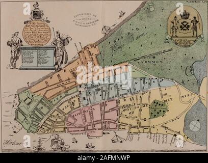 . Retrographs: comprising a history of New York city prior to the revolution; biographies of George Washington, Alexander Hamilton, Nathan Hale; sketches of John André and Beverly Robinson; schemes of Aaron Burr and Benedict Arnold ... Embodying more than a hundred letters and signatures of famous persons, many of which have not previously been published: including a fac-simile of an original official map of the city of New York, made in 1728, representing all the streets, blocks, wards, keys and docks then existing. N. HETfiOGKAPlIS: A History of New Yort City prior to Die Revolution; Bioc^a Stock Photo