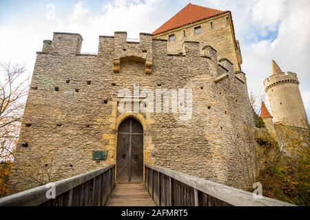 Medieval castle Kokorin in north Bohemia in autumn, Czech republic Stock Photo