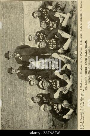 . The Chicago amateur base ball annual and inter-city base ball association year book. Stock Photo