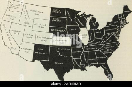 . Review of reviews and world's work. cs affect the minds of men and women insimilar degree. This seems to have beenquite as true in California and Kansas as inIlhnois. It is possible that the women in theMormon States were not quite as independ-ent in their judgment as the men, and werea little more affected by what they regardedas the attitude of the Mormon Church au-thorities. An accompanying map shows thetwelve States in which women voted lastmonth. There are no facts as yet that suffi-ciently prove any of the various statemrntsmade as to the swing of the womens xotcin one direction or in Stock Photo