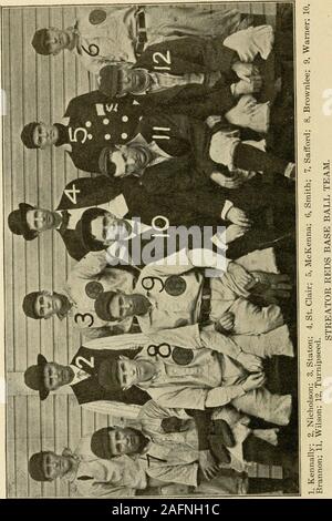 . The Chicago amateur base ball annual and inter-city base ball association year book. Stock Photo