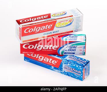 Colgate toothpaste made by Colgate-Palmolive Stock Photo