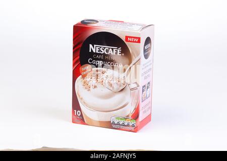 Cairo, Egypt, August 5 2023: Nestle Nescafe 3 in 1 rich sticks