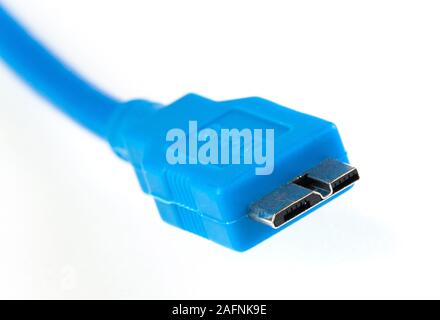 USB 3.0 cable & connectors Stock Photo