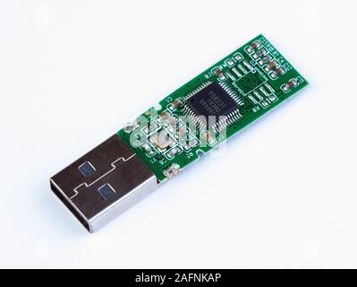 USB flash drive memory without casing Stock Photo