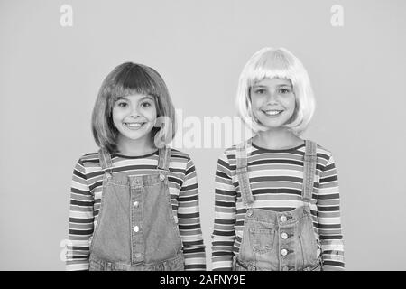 Ultra Modern Girls Happy Girls With Straight Short Hairstyle In