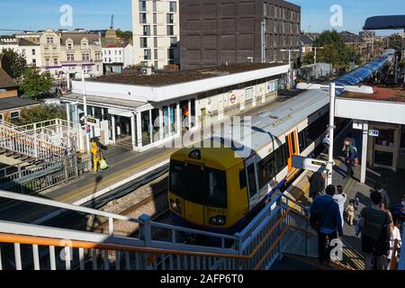 Hackney Central London Overground station, London England United Kingdom UK Stock Photo