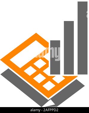 Bookkeeping Accounting logo design template vector Isolated Stock Vector